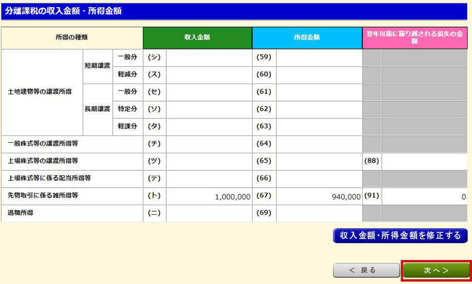 税額計算結果