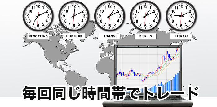 毎回同じ時間帯でトレードするとその時間帯の値動きに慣れる