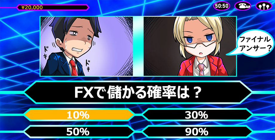 fx儲かる確率は？