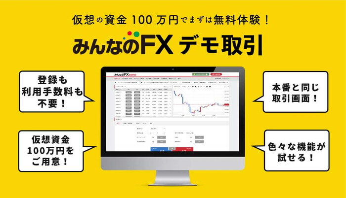 みんなのFX　デモトレード