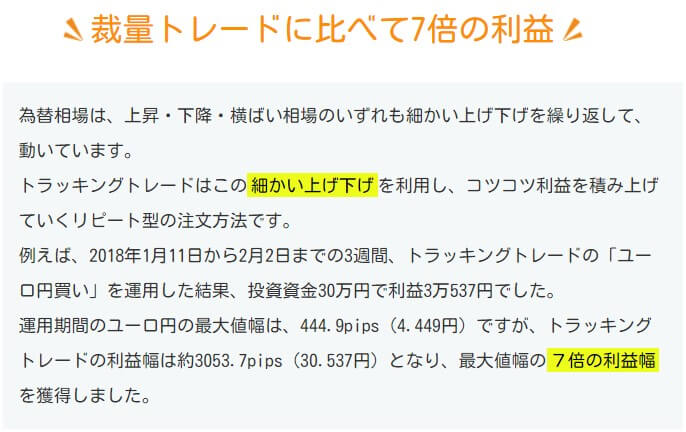 自動売買は裁量トレードの7倍の利益