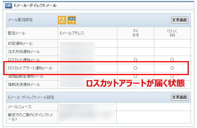 ロスカットアラート設定2